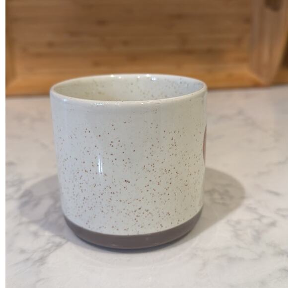 Starbucks 2017 Metallic Rose Gold Heart Speckled Ceramic Coffee Mug 12 fl oz - Picture 4 of 7